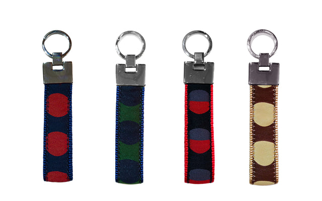 Polka Dot Keyrings